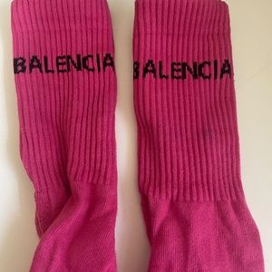 Pink Balenciaga Socks